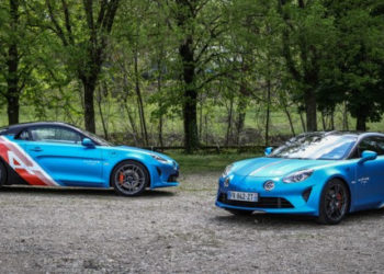 L&rsquo; Alpine A 110 Trackside, voiture de service d&rsquo;Alonso et Ocon