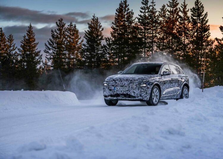 Audi teste le prototype Q6 e-tron dans le Grand Nord